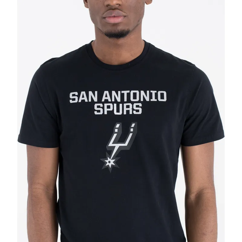 tricka-kratky-rukav-cierna-san-antonio-spurs-nba-new-era
