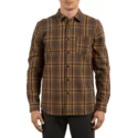 volcom-mud-marcos-brown-long-sleeve-check-shirt