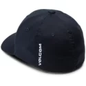 volcom-curved-brim-kinder-navy-full-stone-xfit-fitted-cap-marineblau