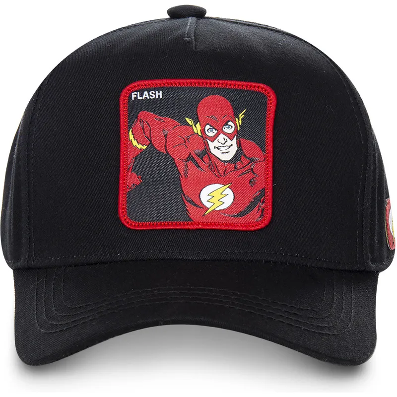 siltovka-zaoblena-cierna-snapback-clasico-fla2-flash-dc-comics-capslab