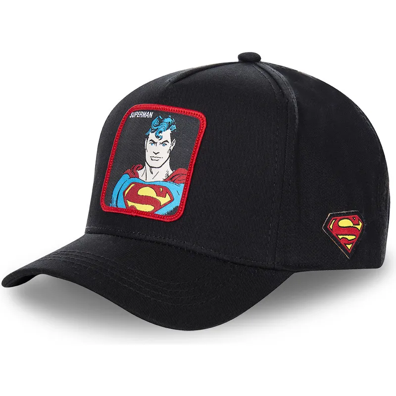 siltovka-zaoblena-cierna-snapback-clasico-sup4-superman-dc-comics-capslab