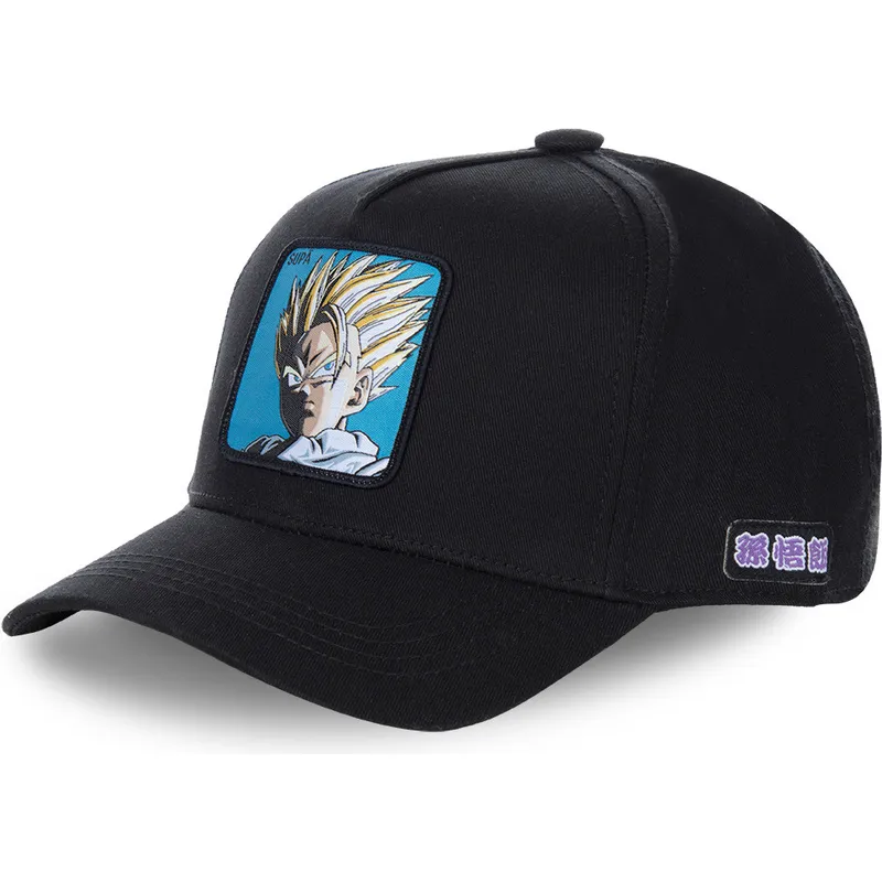 siltovka-zaoblena-cierna-snapback-super-saiyan-2-supb-son-gohan-dragon-ball-capslab