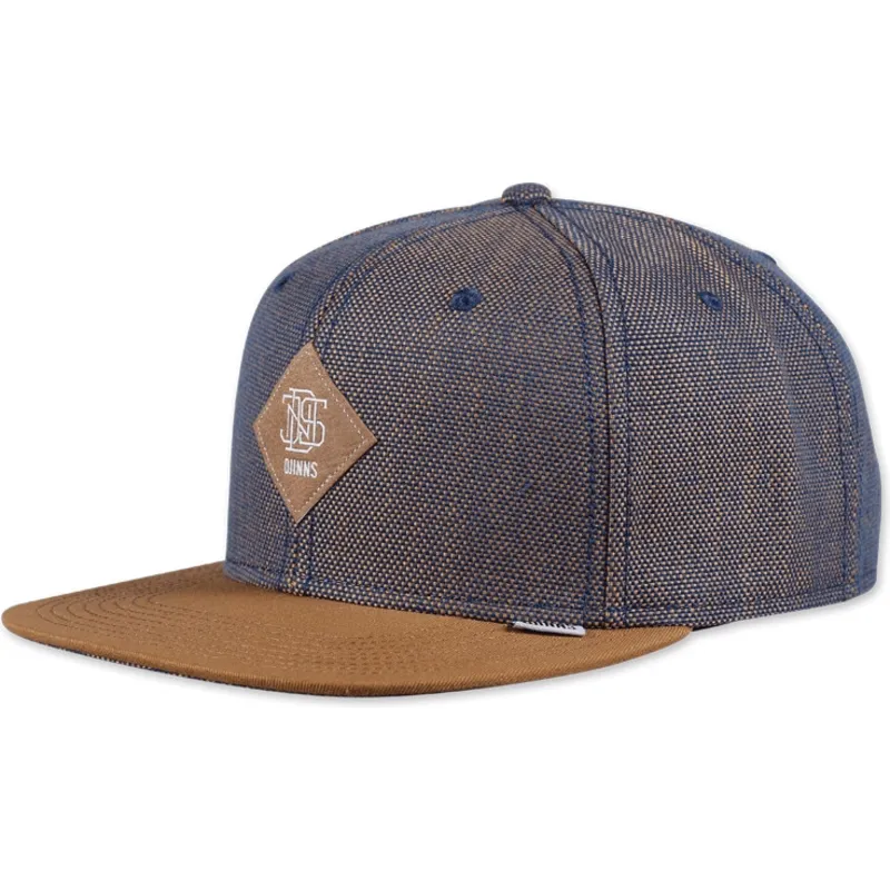 siltovka-6-panelova-modra-snapback-2tone-oxford-djinns