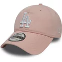 new-era-curved-brim-9twenty-essential-packable-los-angeles-dodgers-mlb-adjustable-cap-pink