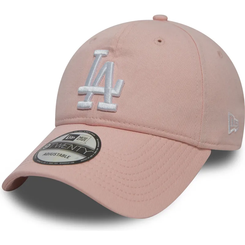 siltovka-zaoblena-ruzova-nastavitelny-9twenty-essential-packable-los-angeles-dodgers-mlb-new-era