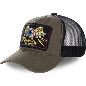 Šiltovky zaoblená kamionista hnedá snapback TRUCK06 Von Dutch