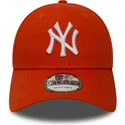 siltovka-zaoblena-oranzova-nastavitelny-9forty-essential-new-york-yankees-mlb-new-era
