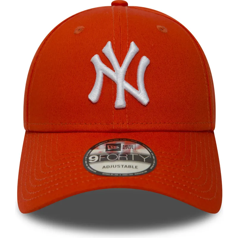 siltovka-zaoblena-oranzova-nastavitelny-9forty-essential-new-york-yankees-mlb-new-era