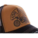 siltovka-zaoblena-hneda-snapback-crew6-von-dutch