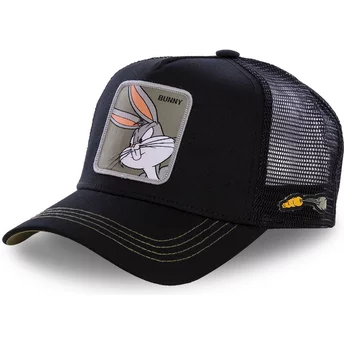 Capslab Bugs Bunny BUN1 Looney Tunes Trucker Cap schwarz