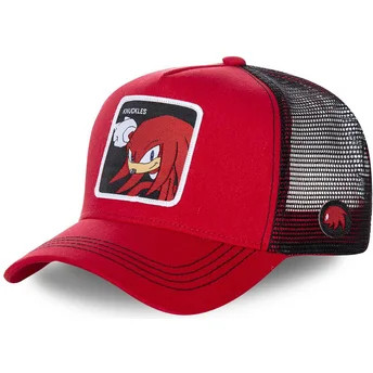 rote-und-schwarze-trucker-kappe-knuckles-the-echidna-knu-sonic-the-hedgehog-von-capslab