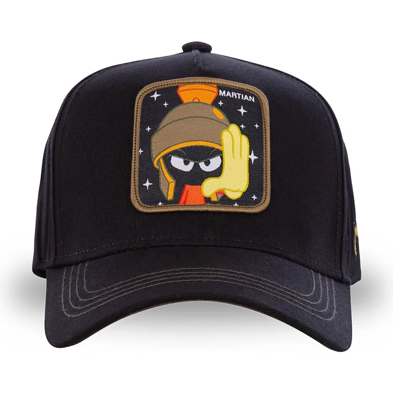 siltovka-zaoblena-cierna-snapback-mar3-marvin-martan-looney-tunes-capslab