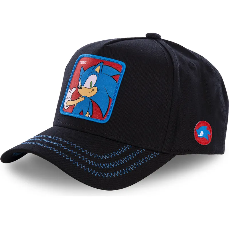 siltovka-zaoblena-cierna-snapback-so1b-sonic-sonic-the-hedgehog-capslab