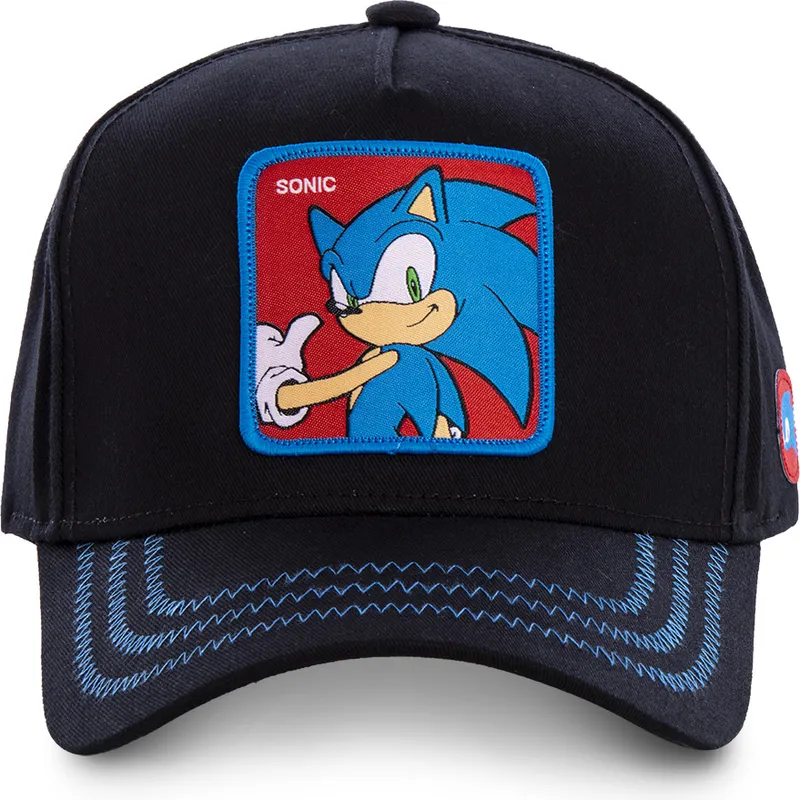 siltovka-zaoblena-cierna-snapback-so1b-sonic-sonic-the-hedgehog-capslab