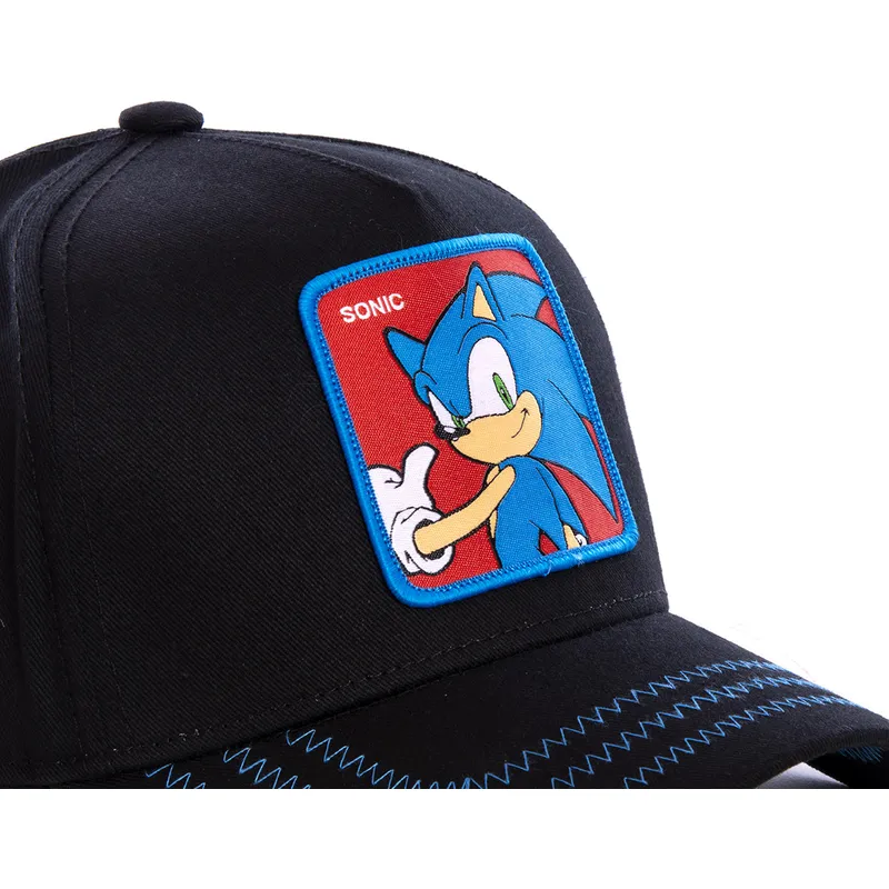 siltovka-zaoblena-cierna-snapback-so1b-sonic-sonic-the-hedgehog-capslab