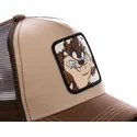 cap-zaoblena-brown-snapback-diablo-tasmanian-devil-looney-tunes-capslab