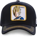 schwarze-snapback-kappe-mit-gebogenem-schirm-vegeta-super-saiyan-ve2-dragon-ball-von-capslab