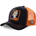 trucker-cap-schwarz-und-orange-son-goku-super-saiyan-go3-dragon-ball-von-capslab
