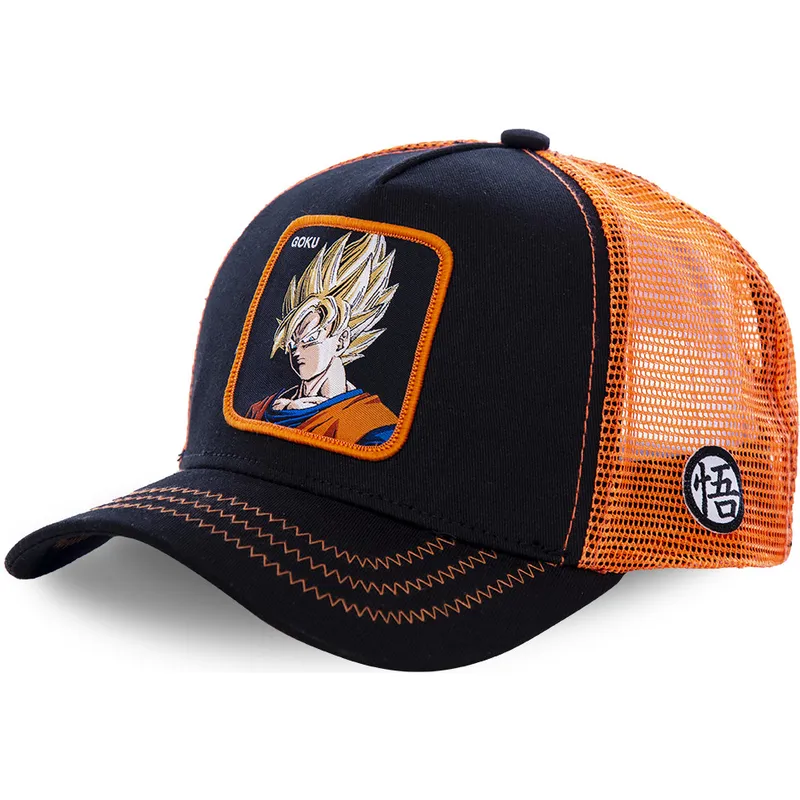 cap-zaoblena-black-snapback-son-goku-dragon-ball-capslab
