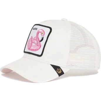 Šiltovky zaoblená kamionista biely snapback flotador flamenco Floater The Farm de Goorin Bros.