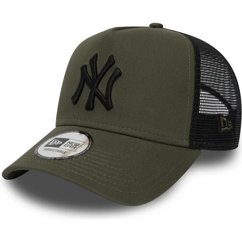 siltovka-zaoblena-zelena-snapback-league-essential-a-frame-new-york-yankees-mlb-new-era