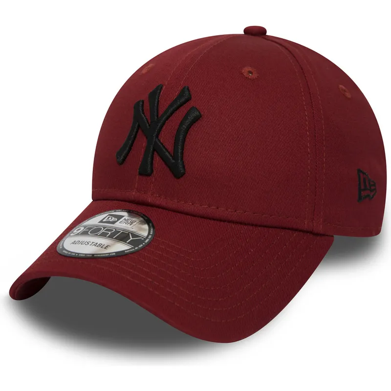 siltovka-zaoblena-cervena-nastavitelny-9forty-essential-new-york-yankees-mlb-new-era