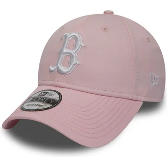siltovka-zaoblena-ruzova-nastavitelny-9forty-essential-boston-red-sox-mlb-new-era
