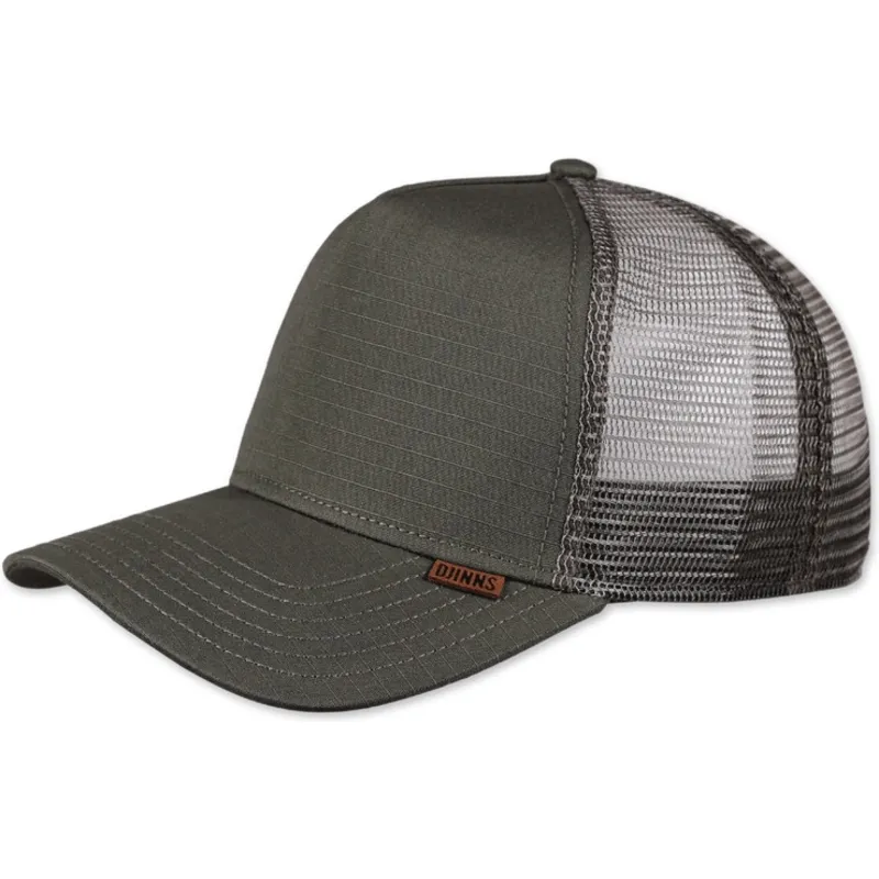 siltovka-zaoblena-zelena-snapback-m-ribstop-djinns