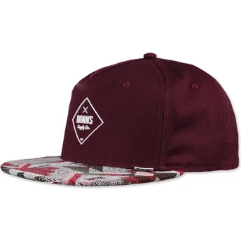 Šiltovka 5 panelová červená snapback Rubber Aztek Djinns