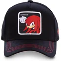 siltovka-zaoblena-cierna-snapback-knub-knuckles-the-echidna-sonic-the-hedgehog-capslab