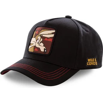 capslab-curved-brim-wile-e-coyote-coy3-looney-tunes-snapback-cap-schwarz-