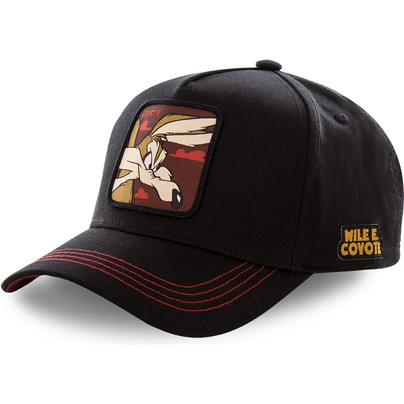 siltovka-zaoblena-cierna-snapback-coy3-kojot-looney-tunes-capslab