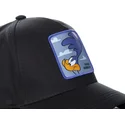 capslab-curved-brim-road-runner-roa3-looney-tunes-black-snapback-cap