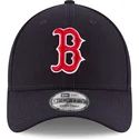 new-era-curved-brim-9forty-the-league-boston-red-sox-mlb-navy-blue-adjustable-cap