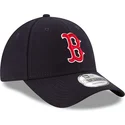marineblaue-verstellbare-curved-cap-9forty-the-league-der-boston-red-sox-mlb-von-new-era