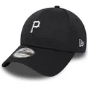 new-era-curved-brim-9forty-shadow-tech-pittsburgh-pirates-mlb-black-adjustable-cap