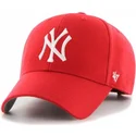 verstellbare-rote-kinderkappe-mit-gebogenem-schirm-new-york-yankees-mlb-mvp-von-47-brand