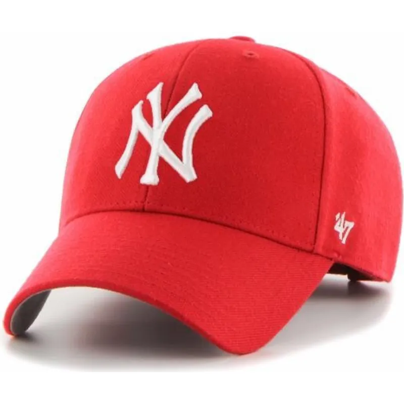 siltovka-zaoblena-cervena-nastavitelny-pre-deti-mvp-new-york-yankees-mlb-47-brand