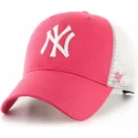 siltovka-zaoblena-ruzova-snapback-mvp-flagship-new-york-yankees-mlb-47-brand