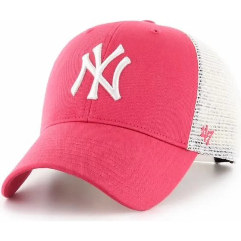 siltovka-zaoblena-ruzova-snapback-mvp-flagship-new-york-yankees-mlb-47-brand