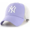 siltovka-zaoblena-fialova-snapback-lavanda-mvp-flagship-new-york-yankees-mlb-47-brand