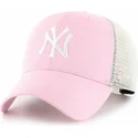 siltovka-zaoblena-ruzova-snapback-mvp-flagship-new-york-yankees-mlb-47-brand