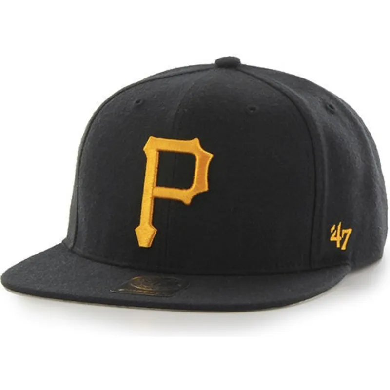 siltovka-rovna-cierna-snapback-captain-no-shot-pittsburgh-pirates-mlb-47-brand