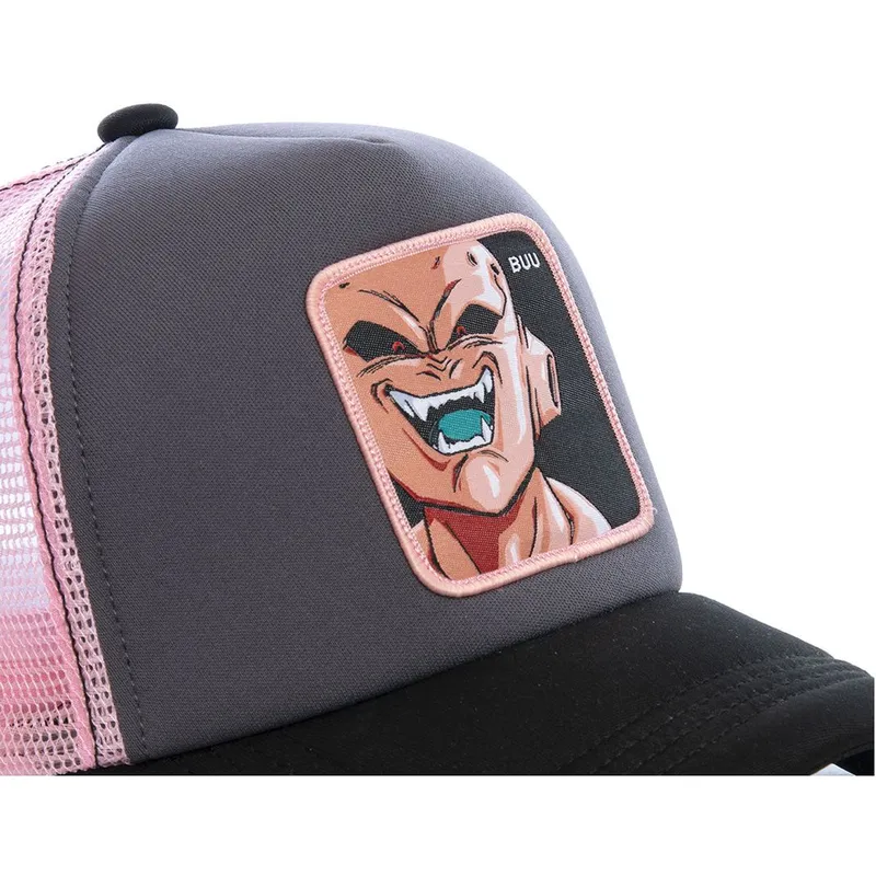 siltovka-zaoblena-siva-snapback-rosa-buu3m-kid-buu-dragon-ball-capslab