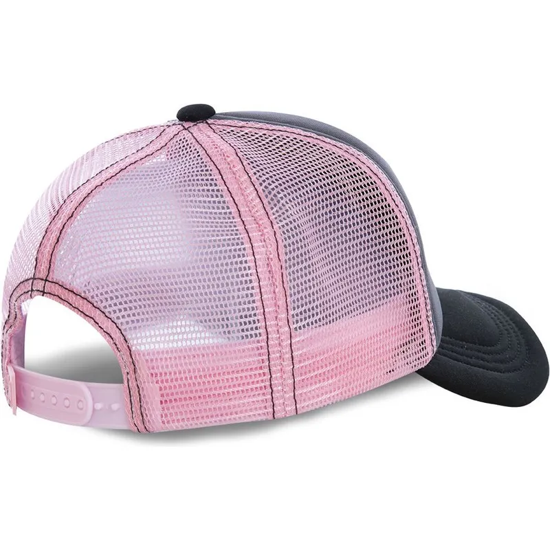 siltovka-zaoblena-siva-snapback-rosa-buu3m-kid-buu-dragon-ball-capslab