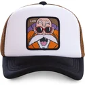 siltovka-zaoblena-biely-snapback-kam3m-majster-roshi-dragon-ball-capslab