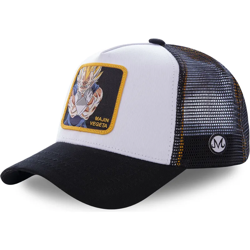 siltovka-zaoblena-biely-snapback-majin-mv4-vegeta-dragon-ball-capslab