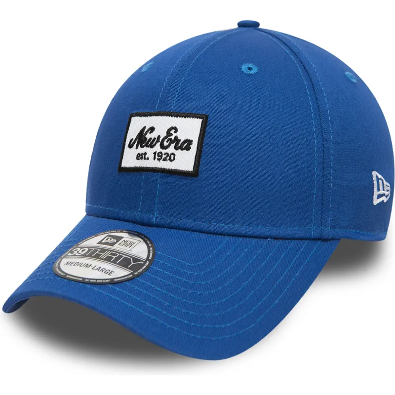 new-era-39thirty-seasonal-script-patch-jungen-flexfit-kappe-in-blau