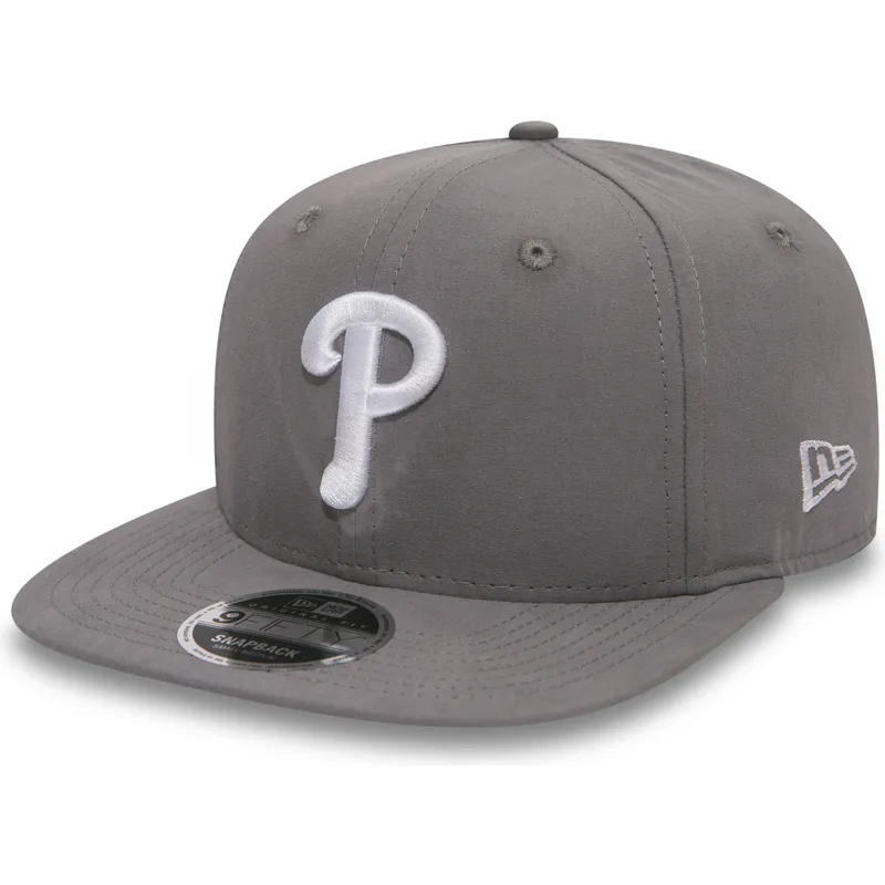 graue-snapback-kappe-9fifty-essential-lightweight-der-philadelphia-phillies-mlb-von-new-era