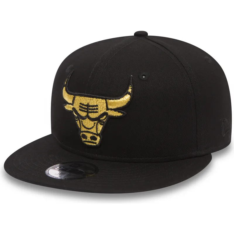 siltovka-rovna-cierna-snapback-pre-deti-oro-9fifty-golden-chicago-bulls-nba-new-era